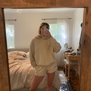 Pangaia Lightweight Shorts and Hoodie Sweat Set